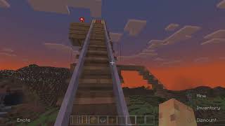 Minecraft. Starting a Roller Coasters into an underground lair. Part 1