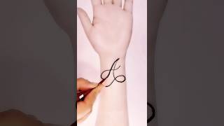 "A" letter mehndi designs. #mehndi