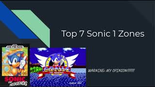 My top 7 Sonic 1 zones