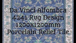 Da Vinci Alfombra 4241 Rug Design 1200x1200mm Porcelain Relief Tile