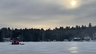 Birthday ice fishing trip for some trout!