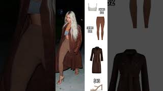 Kim Kardashian outfit for less #kimkardashian #shorts #style #outfit #fashion #kardashian #skims