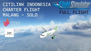 CITILINK MALANG SOLO | MLG - SOC | FENIX A320 CFM | MSFS 2020 INDONESIA