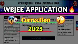 Wbjee Correction Windows🔥Kya Kya Sahi Kar Sakte Hai?