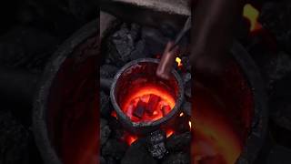 How to make bronze mirror out of scrap by hands #casting #art #viral #craft #shortsvideo #shorts