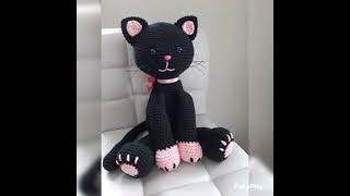 gatinho em crochê amigurumi 2023