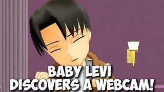 MMD SNK "Baby Levi Discovers a Webcam" Attack On Titan cute funny animation meme