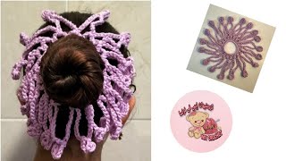 بالكروشيه طريقه عمل توكه شعر crochet hair ties / elastique pour cheveux