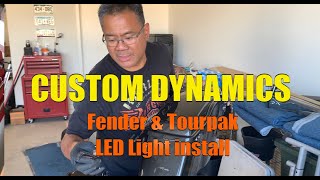 Fender and Saddle bag LED light install on Street Glide