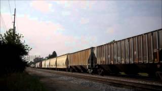 Back to Back Trains: CN A446 and CP G45 at River Grove IL.