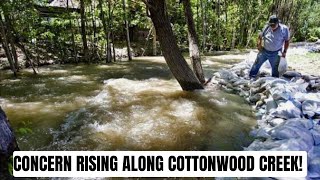 Flood Risk along Cottonwood Creeks as temperature rise!