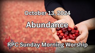 RPC Sunday Worship - October 13, 2024