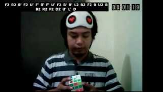 Blindfold solve (davao cuber) - NEW PB 2 mins 44 secs