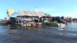 Floating Villages At Tonle Sap lake Cambodia