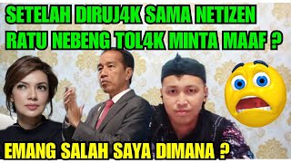 RATU NEBENG MENOL4K UNTUK MINTA MAAF ? NETIZEN MAKIN MEMANAS ?