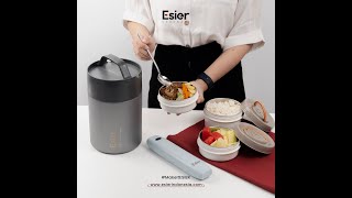 ESIER LUNCH JAR – Termos Makan 1.8L Tahan Panas 3Susun SUS316