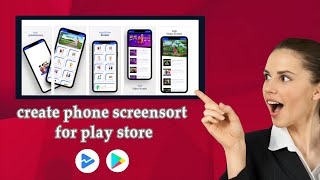 how to make professional phone screenshot for google play store #android #screenshot #androidstudio