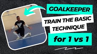 Training to improve the base in 1 vs 1 - Tips for futsal goalkeepers #futsal #gk #goalkeeper