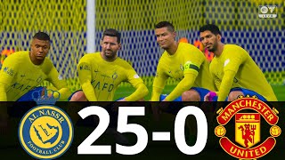 MESSI, RONALDO, MBAPPE, NEYMAR, ALL STARS | AL NASSR 25-0 MAN UNITED