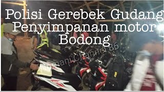 Polisi Gerebek Gudang Penyimpanan Motor "Bodong" di Juwana. 60 Honda Beat dan 10 Pcikap Diamankan