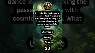 Celestial Clockwork: Can You Guess This Cosmic Riddle? ✨ #shorts #riddles #space #brainteasers