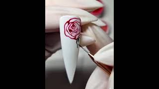 Rose nail art