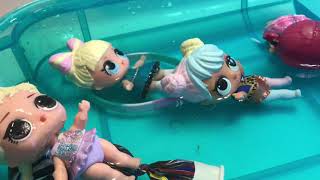 LOL Surprise Dolls Go To The Pool! Part 1