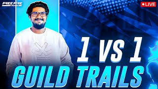 1VS1 0-5 KOTEY LEGEND KAVALI 😎😨 HARDEST GUILD TRAILS || ANY ONE ?? 🥵😱|| NANI DINO FACECAM LIVE🛑