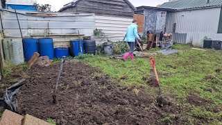 Day 1 of our new allotment 20th October 2024