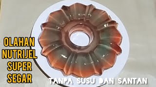 cara membuat puding nutrijel tanpa susu dan santan