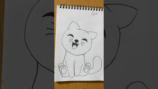 Very easy cat drawing #art #drawing #draw #cutecat #animaldrawing #easydrawing