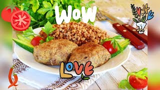 Homemade cutlets with buckwheat  from me