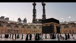 Makkah Almukaromah menjelang Adzan maghrib suasana Ka'bah tempat thowaf.