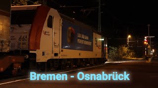 Flexibler Gleiswechselbetrieb bei der Führerstandsmitahrt von Bremen Grolland nach Osnabrück