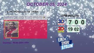 [LIVE] PCSO 2:00 PM DRAW - OCTOBER 05, 2024 LOTTO RESULTS