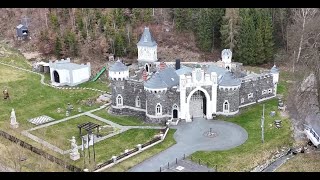 Hrad Kunzov / Kunzov castle / built in 1907–1908 Czech Republic / wellness hotel / DJI mini 4 PRO