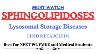 Sphingolipidoses | Lysosomal storage disease | Gaucher's disease | Fabry's disease | #Biochemistry