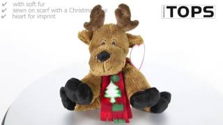 Plush moose RUDOLPH