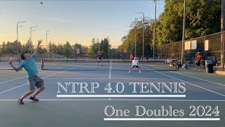 NTRP 4.0 Tennis - 2024 One Doubles !!  set 1