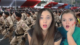 Fiestas Patrias Peru - PARADA MILITAR PERUANA POR LA PRIMERA VEZ  I Angela Rose