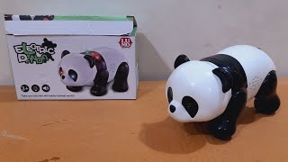 Unboxing and Review of Electric Panda Battery Operated Toy With Lights and Music