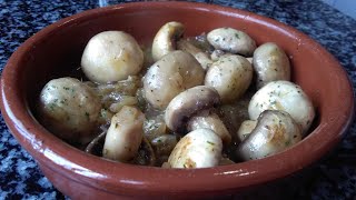 CHAMPIÑONES AL AJILLO / Ideales para aperitivos, guarniciones o como primer plato.