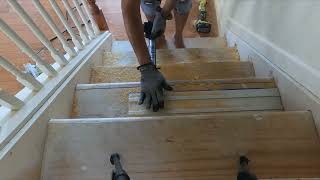 Converting Carper stair to Hardwood stair