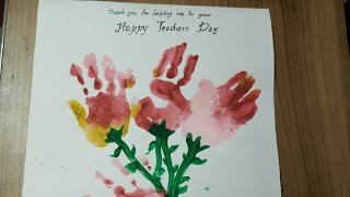 How to make Teacher's Day card|diy project| preschool kid #cute #painting #art