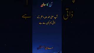 آپ صلی اللہ علیہ وسلم کے ذاتی نام کون سے ہیں #shortvideo #islamicstatus #islamicstatus