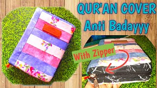 Tutorial Membuat Sampul Alquran dengan Resleting | DIY Quran Cover with Zipper