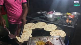 Amazing Paratha Making Skill |  People Eating Evening snacks Paratha | Indian Street Food Dhaka