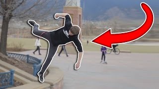 DOING FLIPS IN PUBLIC! *challenge*