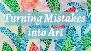 How I Turned Mistakes into Art | Water Colour Texture | Creating beauty from Blunders