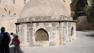 The Ethiopian Monastery on the roof of the Holy Sepulcher in Jerusalem